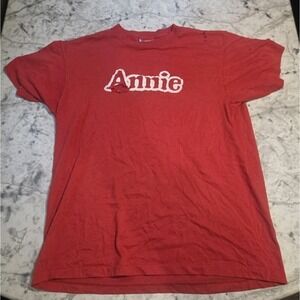 VTG Annie Broadway Musical Sz Medium Single Stitch  Made in USA Thrashed